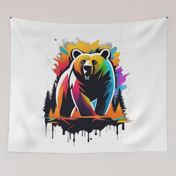 Item preview, graffiti bear designed and sold by PaulDancer.