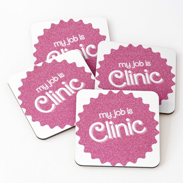 Item preview, My Job Is Clinic (Pink Sparkle) designed and sold by OscarAndOphelia.