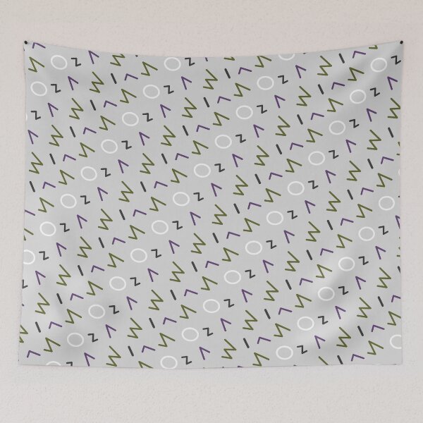 Item preview, Colorful Variations Memphis Pattern Party Design Celebration Gray designed and sold by EvergreenMotifs.