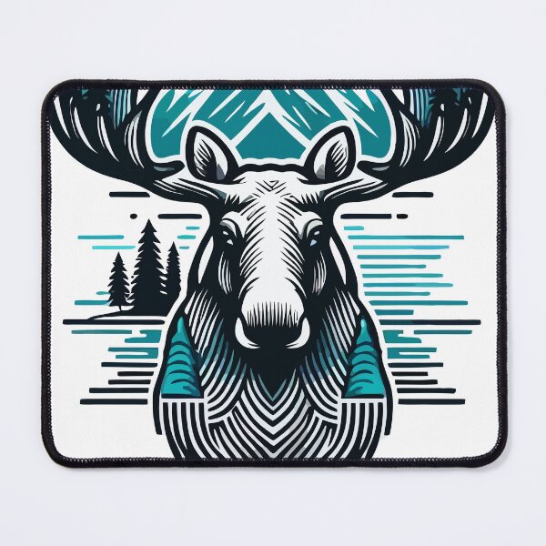Item preview, Stylized art moose designed and sold by PursuitOutdoors.