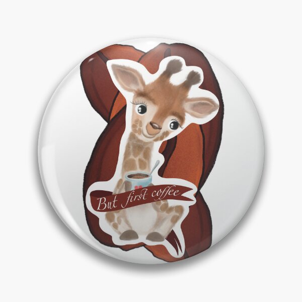 Item preview, Cute little giraffe with cup of coffee  designed and sold by TrusteeDesign.