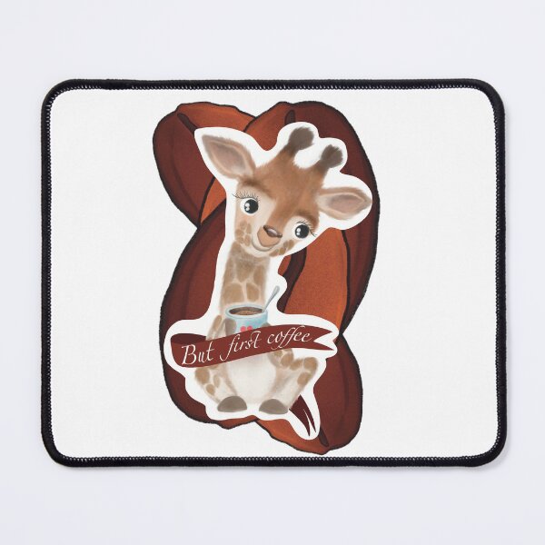 Item preview, Cute little giraffe with cup of coffee designed and sold by TrusteeDesign.