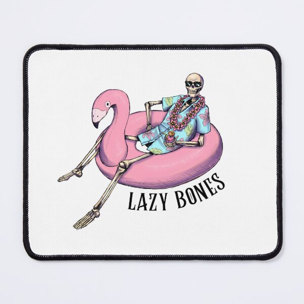 Item preview, Lazy Bones - Chilling Skeleton in Hawaiian Shirt  designed and sold by Rikeshi.