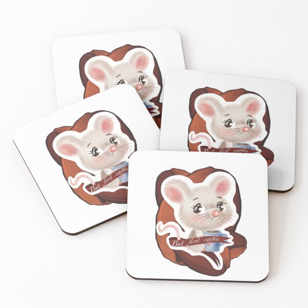 Item preview, Cute little mouse with cup of coffee  designed and sold by TrusteeDesign.