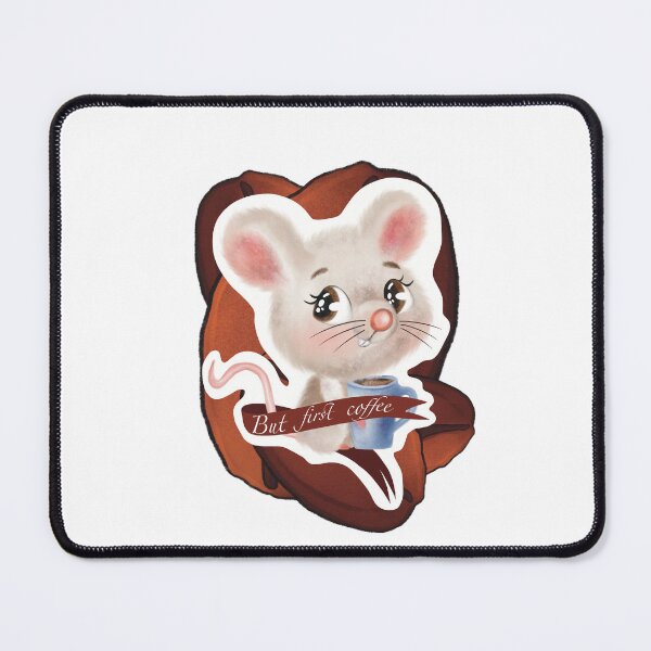 Item preview, Cute little mouse with cup of coffee designed and sold by TrusteeDesign.