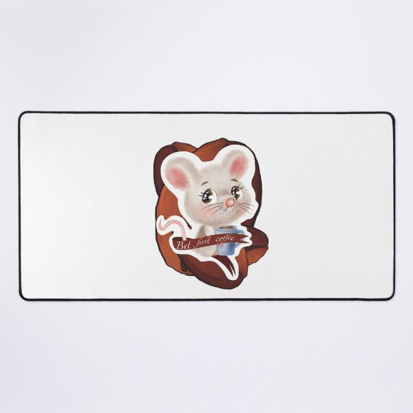 Item preview, Cute little mouse with cup of coffee designed and sold by TrusteeDesign.