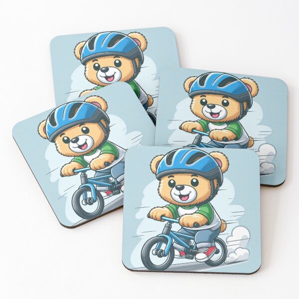 Item preview, Theo the teddy bear cyclist designed and sold by Birgen6.
