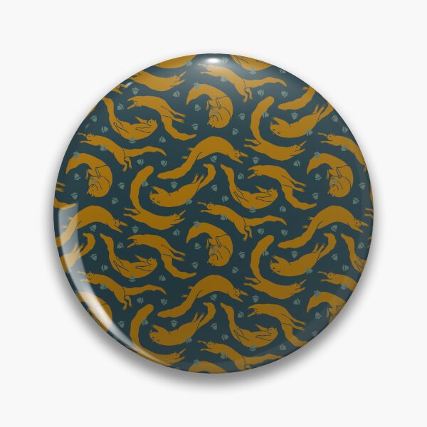Item preview, Flying squirrels chasing acorns on dark blue background designed and sold by aysegulkacar.