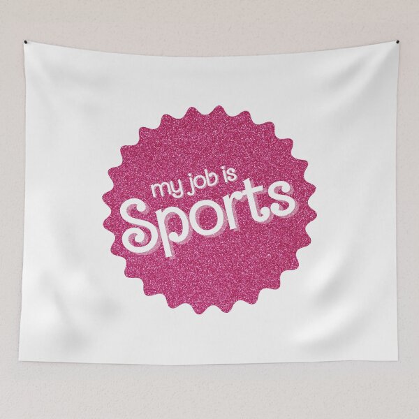 Item preview, My Job Is Sports (Pink Sparkle) designed and sold by OscarAndOphelia.