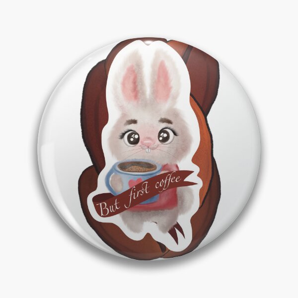 Item preview, Cute little bunny with cup of coffee  designed and sold by TrusteeDesign.