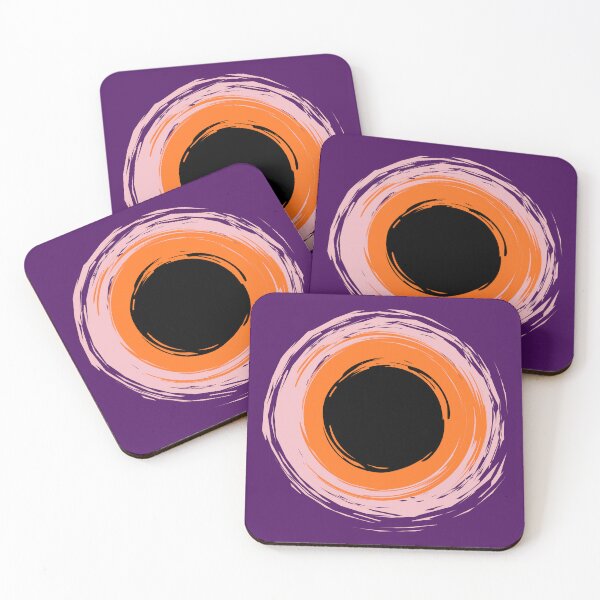Item preview, Purple Pink Orange Black Abstract Art designed and sold by Swooncake Press.