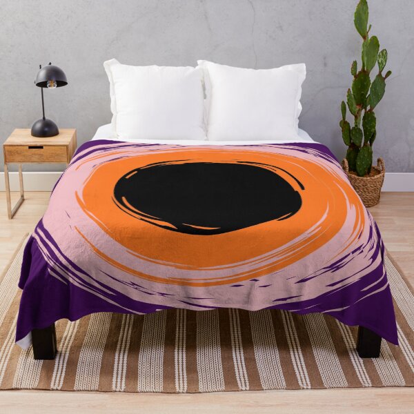 Item preview, Purple Pink Orange Black Abstract Art designed and sold by Swooncake Press.