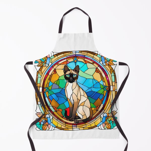 Item preview, Siamese Cat Stained Glass Art – Perfect for Cat Lovers designed and sold by Fredster1966.