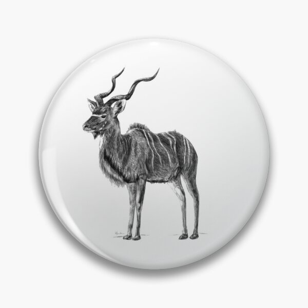 Item preview, Kudu (Realistic Pencil Drawing) | Safari Sketches designed and sold by flypigart.