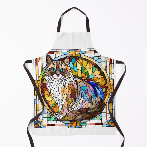 Item preview, Ragdoll Cat Stained Glass Art – Perfect for Cat Lovers designed and sold by Fredster1966.