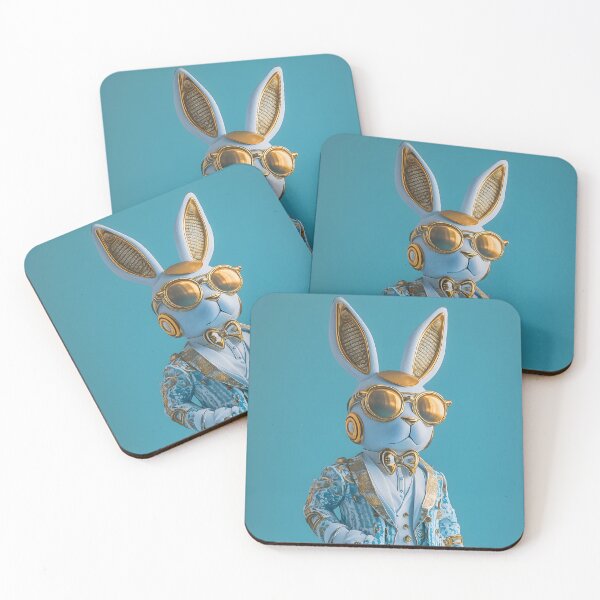 Item preview, Surrealistic picture of a Robot-Bunny designed and sold by Artificial Craft.