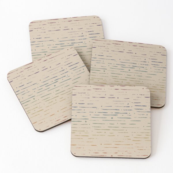 Item preview, Dot-Dash Distressed Pattern - Dove + Rainbow Sunset designed and sold by Irene Estelle.