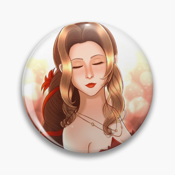 Item preview, Aerith Red Dress Portrait designed and sold by RyMoltArt.
