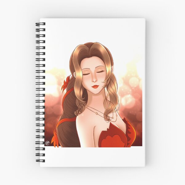 Item preview, Aerith Red Dress Portrait designed and sold by RyMoltArt.