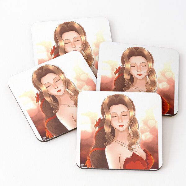 Item preview, Aerith Red Dress Portrait designed and sold by RyMoltArt.