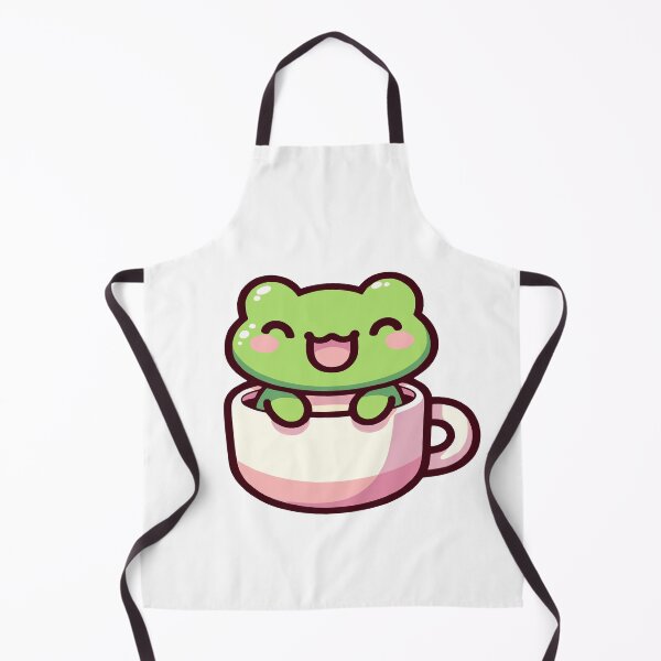 Item preview, Cup frog, frog in kawaii chibi style in a cup designed and sold by AdrianMDesigns.