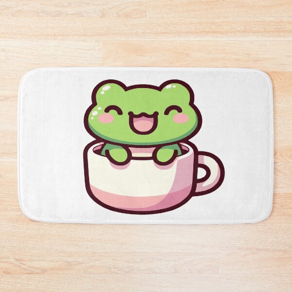 Item preview, Cup frog, frog in kawaii chibi style in a cup designed and sold by AdrianMDesigns.