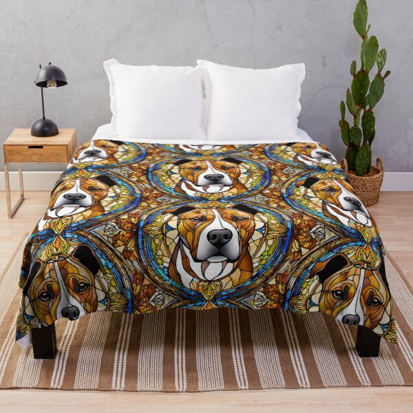 Item preview, Cute American Staffordshire Terrier Stained Glass Art for Dog Lovers designed and sold by Fredster1966.
