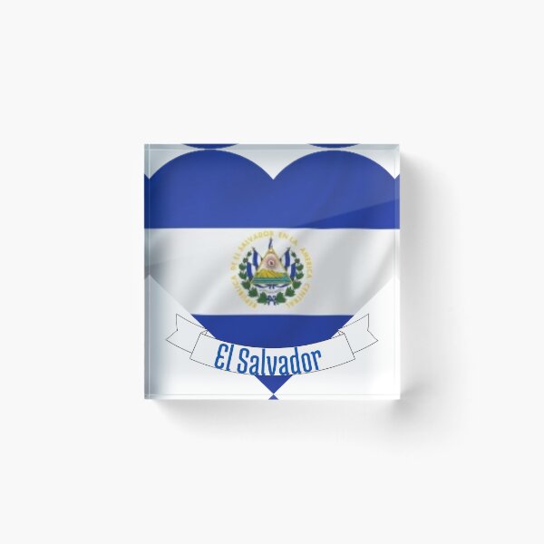 Item preview, Heart with El Salvador flag proudly Salvadoran designed and sold by Maira Guerrero.