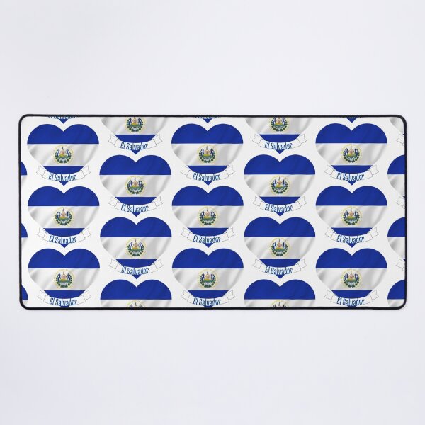 Item preview, Heart with El Salvador flag proudly Salvadoran designed and sold by Maira Guerrero.