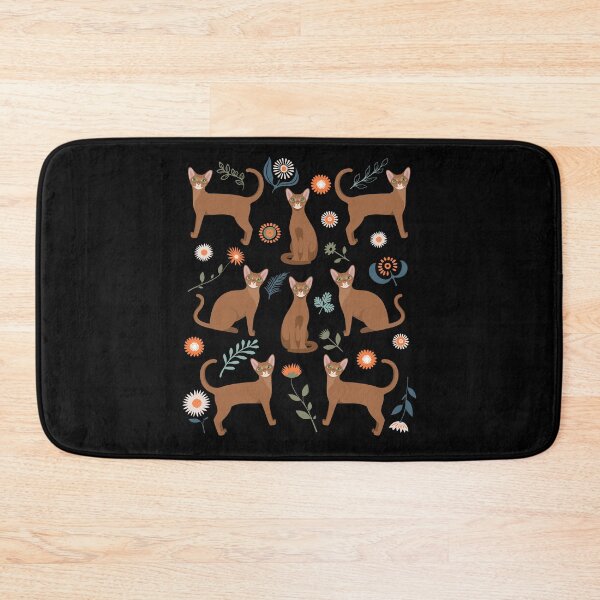Item preview, Abyssinian Cat Flowers designed and sold by Clara Hollins.
