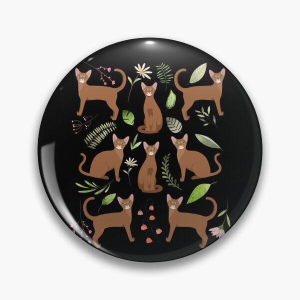 Item preview, Abyssinian Cat Flowers designed and sold by Clara Hollins.