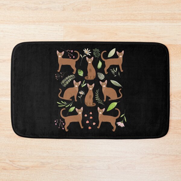 Item preview, Abyssinian Cat Flowers designed and sold by Clara Hollins.