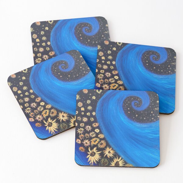 Item preview, Starflower spiral, Van Gogh inspired  designed and sold by Magentabizarra.