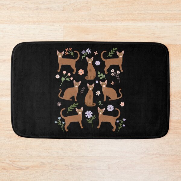 Item preview, Abyssinian Cat Flowers designed and sold by Clara Hollins.