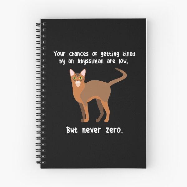 Item preview, Abyssinian Cat Never Zero designed and sold by Clara Hollins.