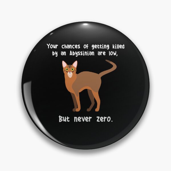 Item preview, Abyssinian Cat Never Zero designed and sold by Clara Hollins.