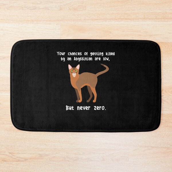 Item preview, Abyssinian Cat Never Zero designed and sold by Clara Hollins.