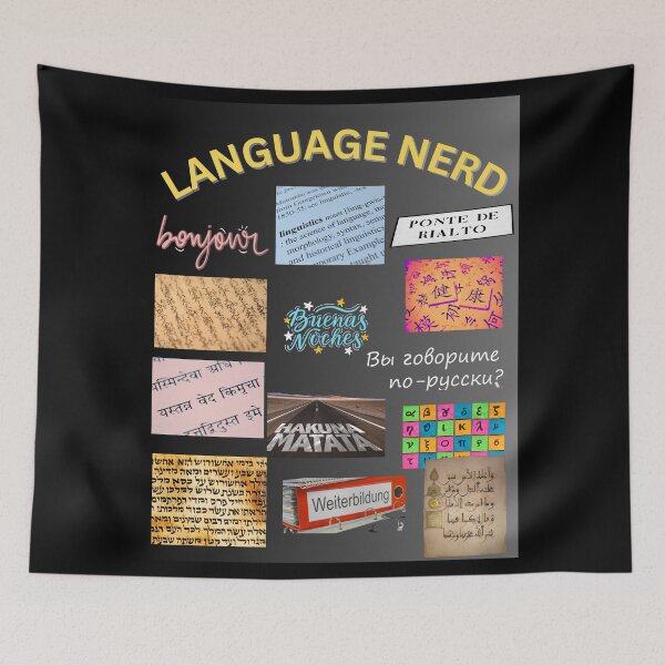 Item preview, Language Nerd designed and sold by Planet Agora.