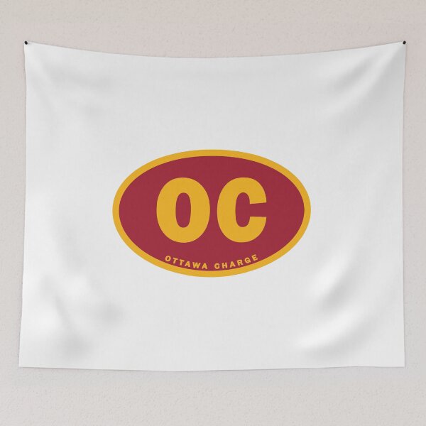 Item preview, Ottawa Charge Colorful Classic Oval designed and sold by HBStickerworks.