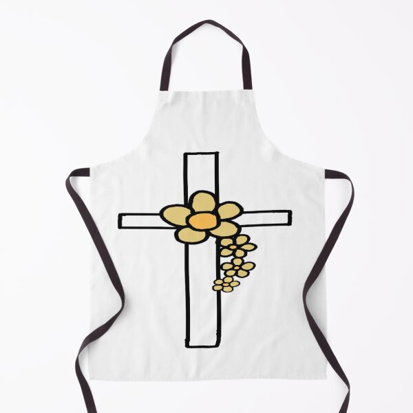 Item preview, Beautiful White Cross With Flowers designed and sold by Rainbowland123.