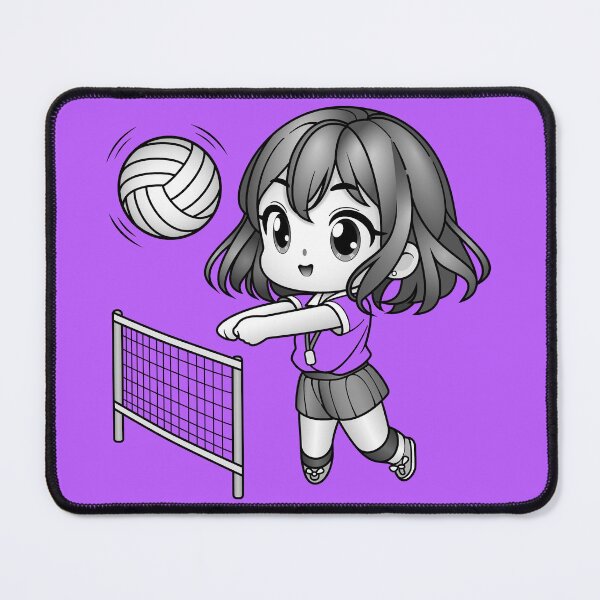 Item preview, Kawaii Girl Playing Volleyball designed and sold by ITSAGIRLSWORLD2.