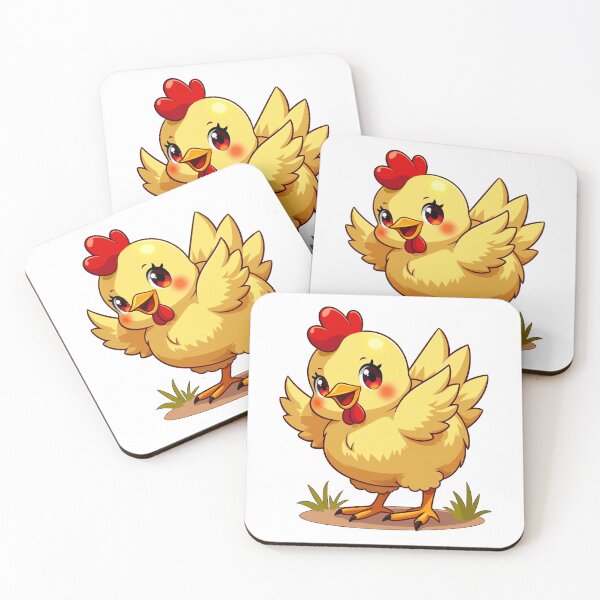 Item preview, Funny and Cute Anime Chicken  designed and sold by ThreeftlyPicks.