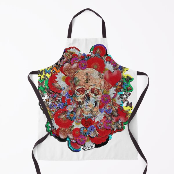 Item preview, Skull Flower Power Colored Pattern designed and sold by Diego-t.