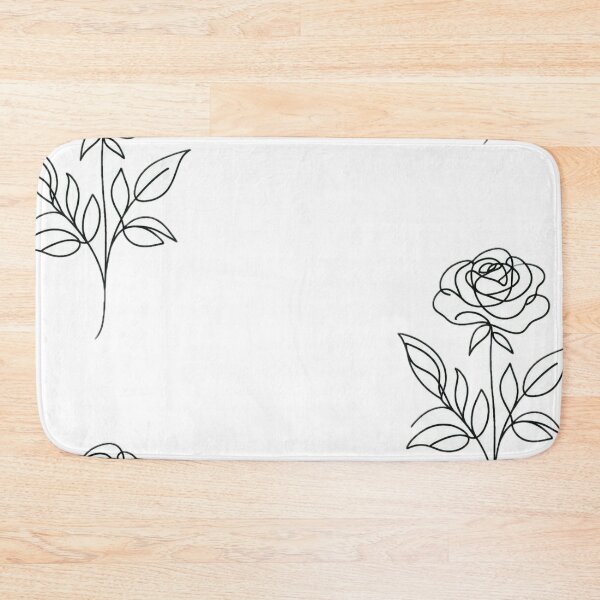 Item preview, Cute One Line Art Cartoon Flower Drawing designed and sold by nada-art.