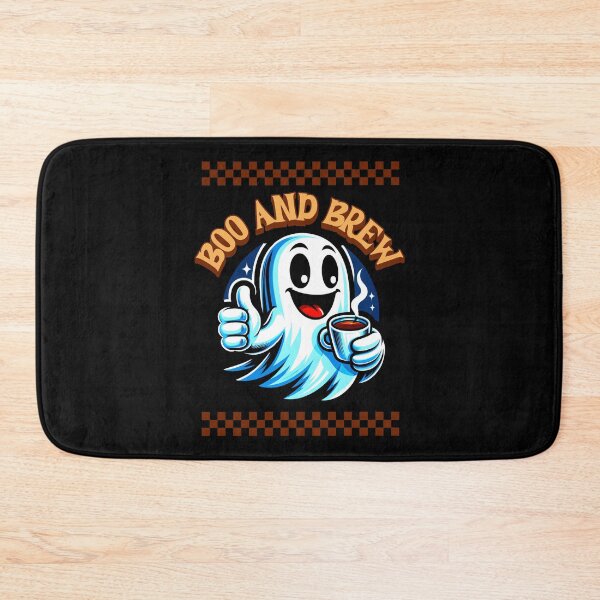 Item preview, Boo And Brew Halloween Cute Funny Happy Thumbs Up Ghost Coffee Caffeine Spooky designed and sold by CarantinedChaos.