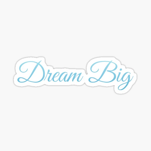 Item preview, Dream Big Blue Gradient Motivational Quote designed and sold by Ninjakandy.