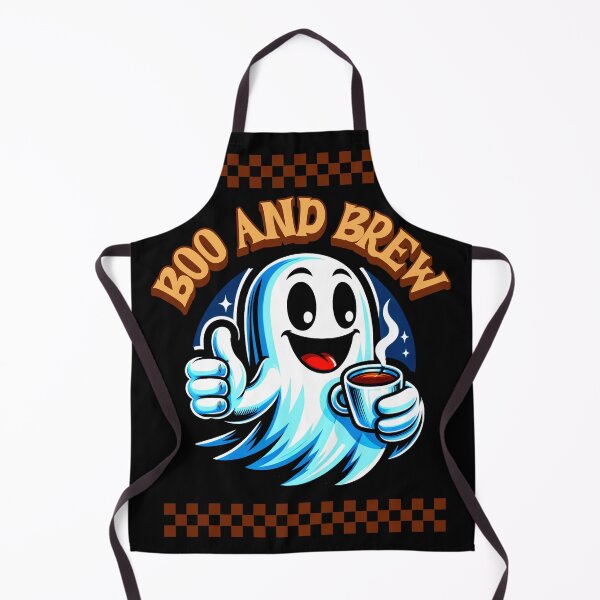 Item preview, Boo And Brew Halloween Cute Funny Happy Thumbs Up Ghost Coffee Caffeine Spooky designed and sold by CarantinedChaos.