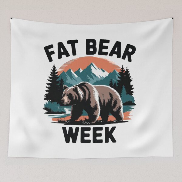 Item preview, Vintage Fat Bear Wilderness designed and sold by benjyjump.