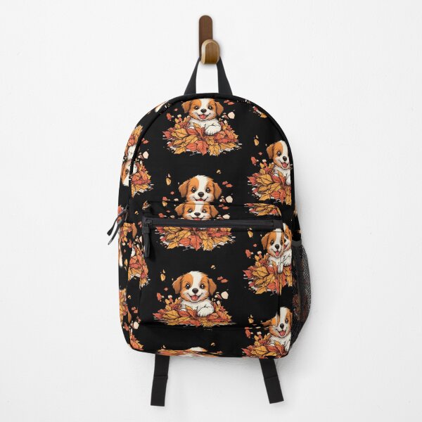 Item preview, Autumn Pup in a Pile of Leaves designed and sold by katerynaS99.