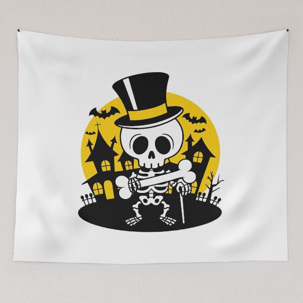 Item preview, Unique Halloween Skull Art designed and sold by Timegraf.